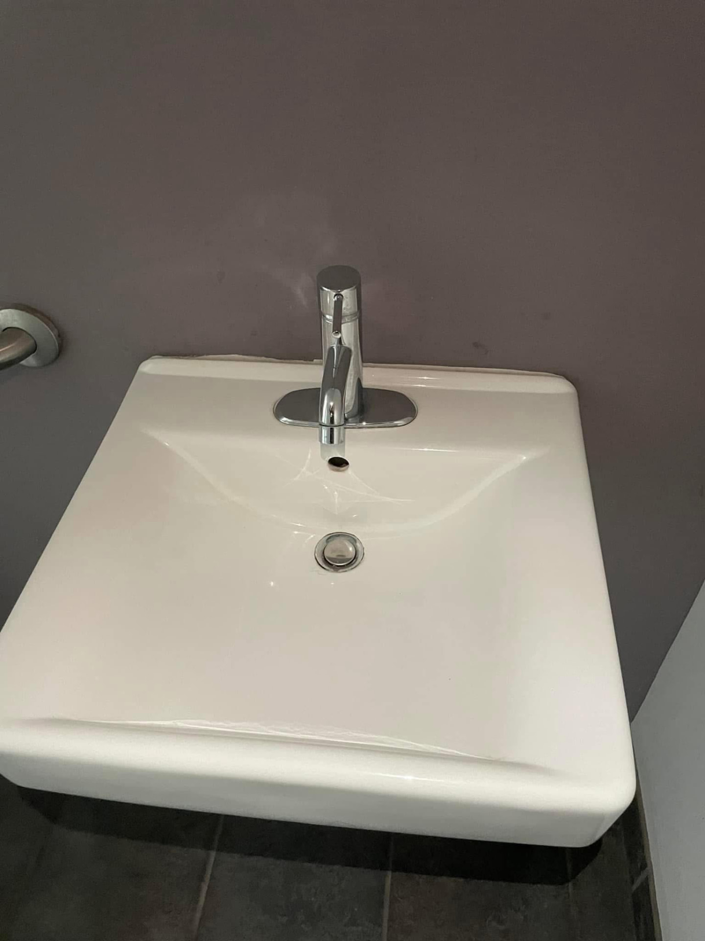 Vanity & sink restoration — after cleaning