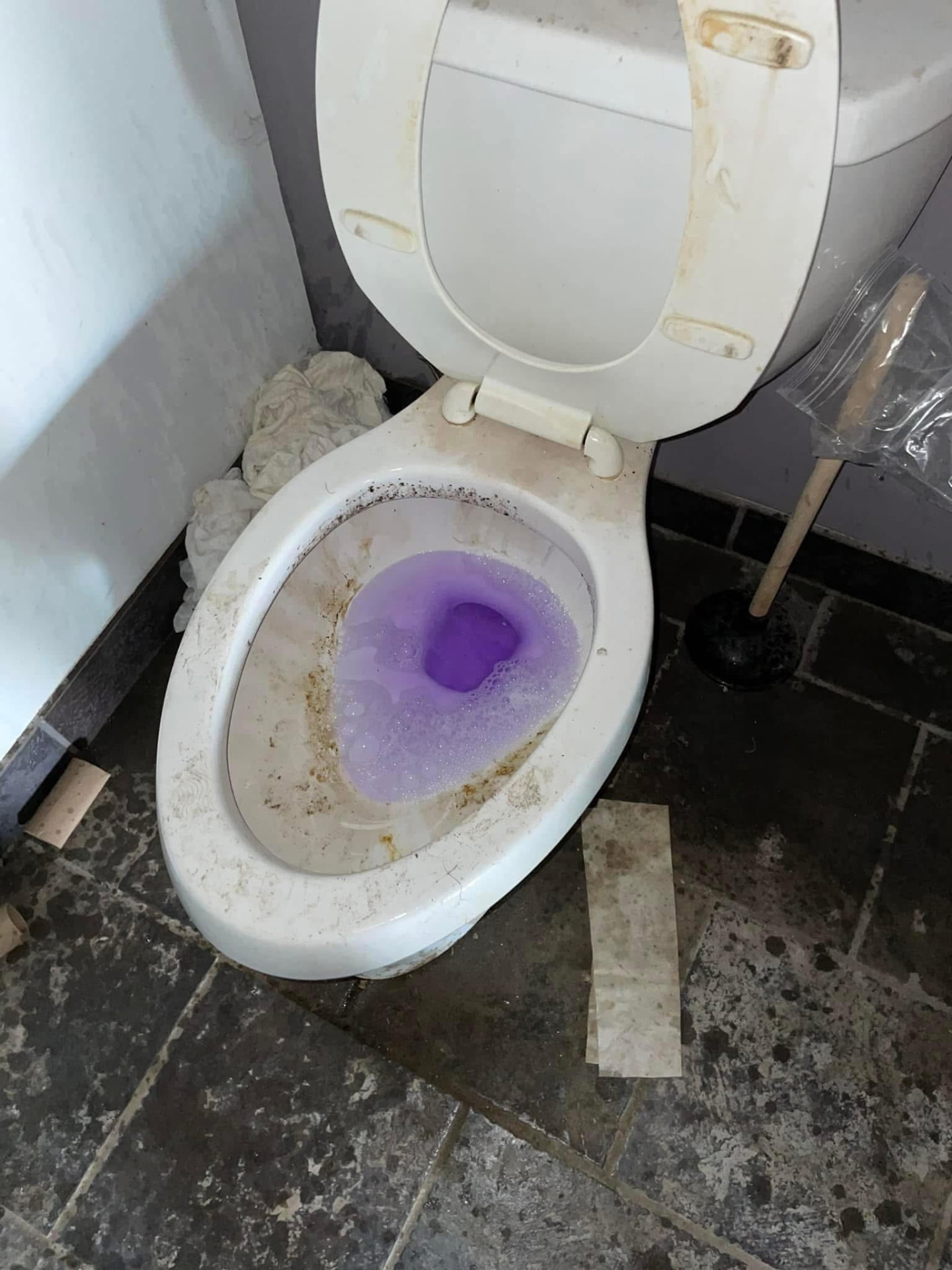 Bathroom deep clean — before cleaning
